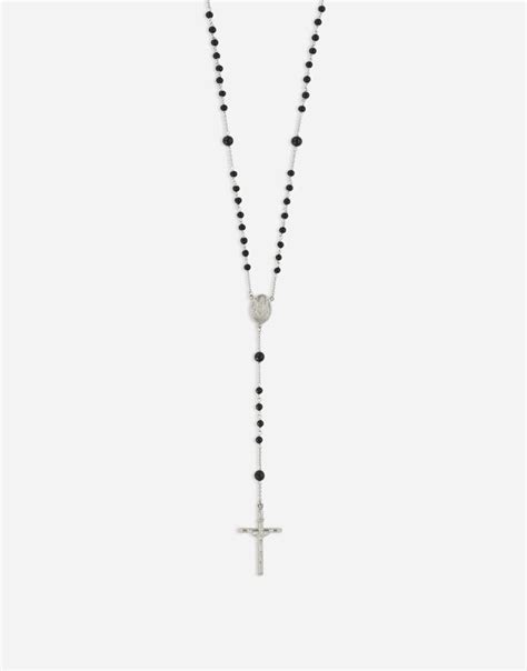 COLLANA ROSARIO in Silver for Women